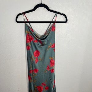 ASTR Gaia Floral Midi Dress, Size M